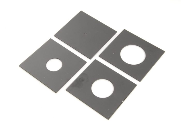 Linhof 23 Lens Board. 74mm x 82mm; No shutter hole. Graded: NEW [#084.X] - Image 4