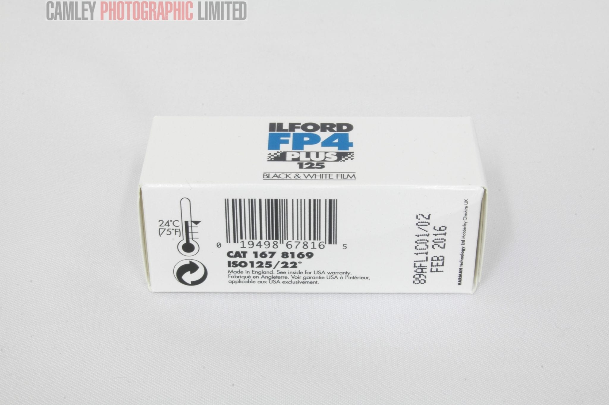 Ilford FP4 120 Medium Format 125 Film. Graded NEW [26] Camley