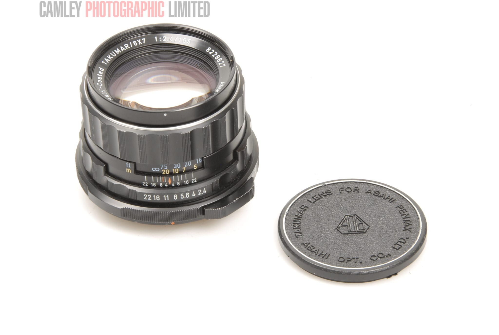 Pentax 67 SMC Takumar f2.4 105mm Lens. Condition – 4E [7207] – Camley
