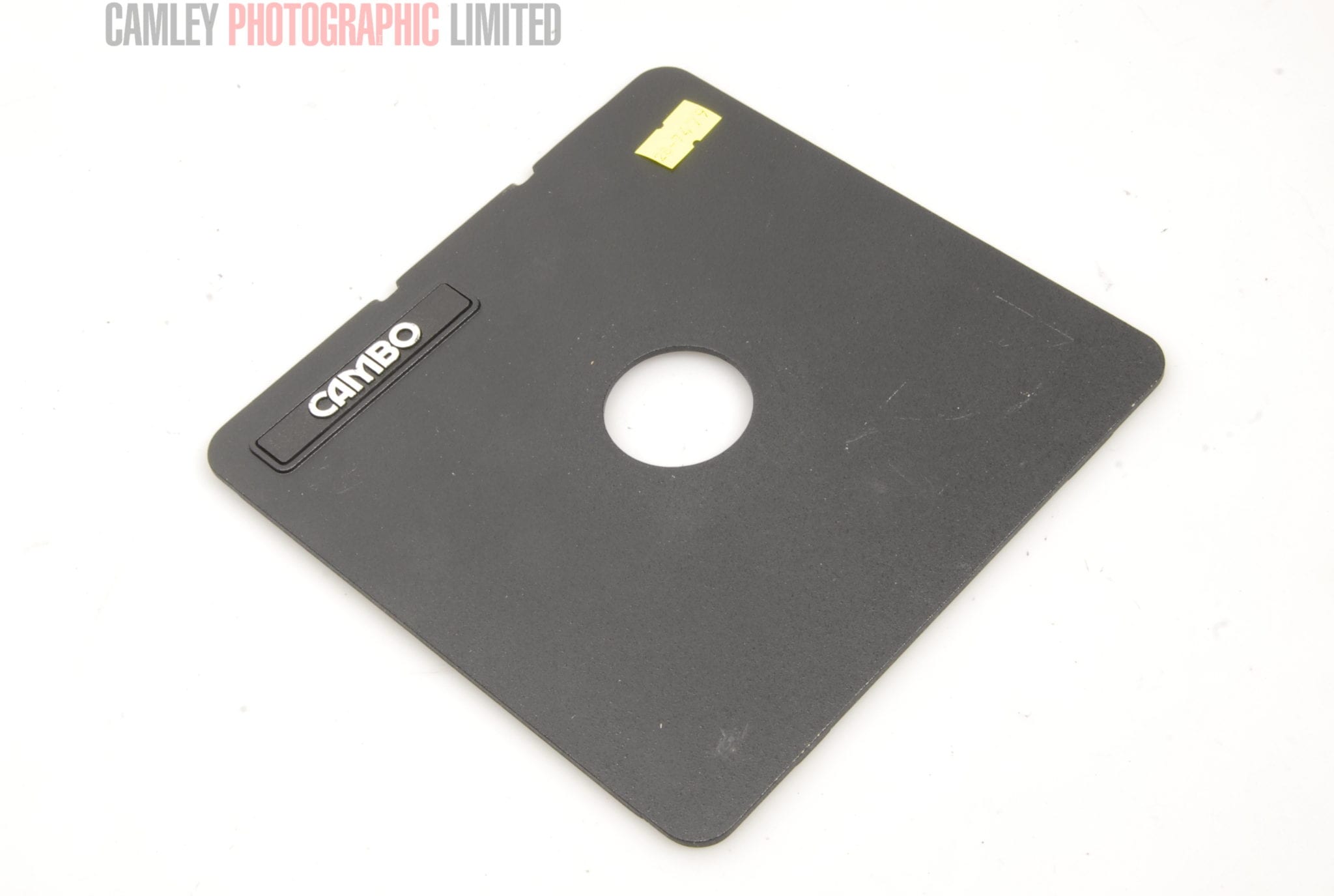 Planchette Porte-Objectif Cambo Grand Format – Pour Obturateur Copal #1 – Fabriqué Hollande