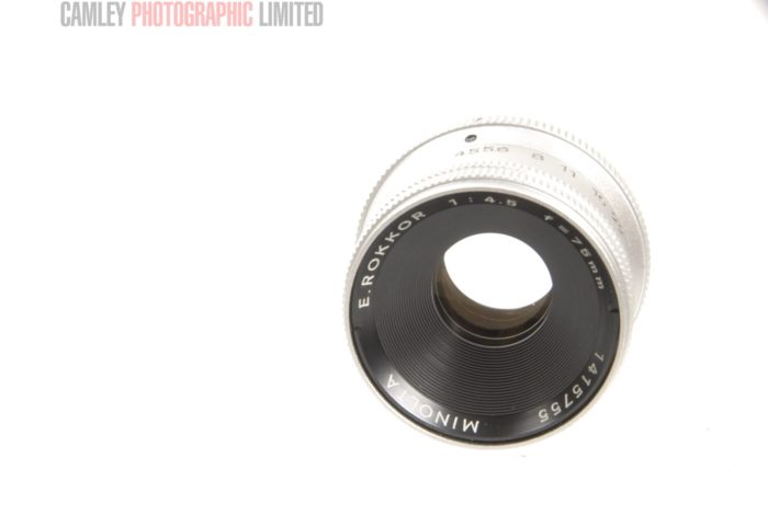 E.Rokkor 75mm Minolta Enlarger Lens. Boxed. Graded: BGN [#7756] - Image 2