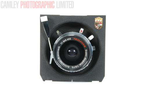 Linhof Super Angulon f8 75mm + Technika Cam. Graded: LN- [#8990]