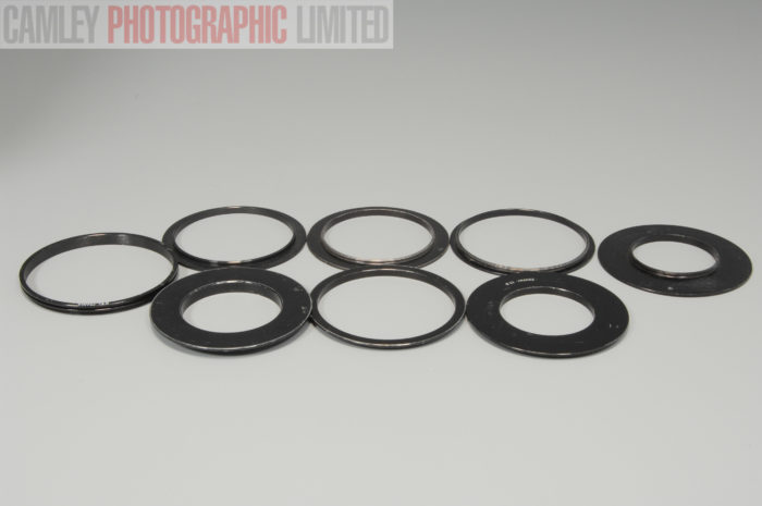 Set of 8 Cokin Filter Adapters. 49 52 B50 58 67 77 88. Graded: EXC- [#10078] - Image 2