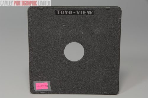 Toyo-View Copal #0 34.6mm Lens Board for Monorail. Graded: EXC+ [#10278]