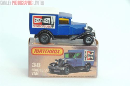 Matchbox 38 Model A Van. Champion. Boxed. Mint (38). Graded: LN- [#9770]