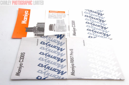 Mamiya 645 RB RZ RB67 RZ67 Instruction & Manuals. Graded: EXC+ [#8511]
