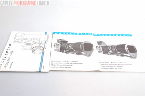 Hasselblad instruction Manual. Graded: EXC+ [#8514]