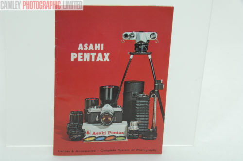 Asahi Pentax Spotmatic Lenses & Access Catalogue/Brochure. Graded: EXC [#9631]