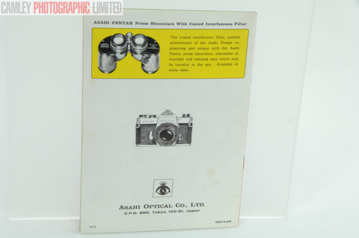 Asahi Pentax Spotmatic Lenses & Access Catalogue/Brochure. Graded: EXC [#9631] - Image 3
