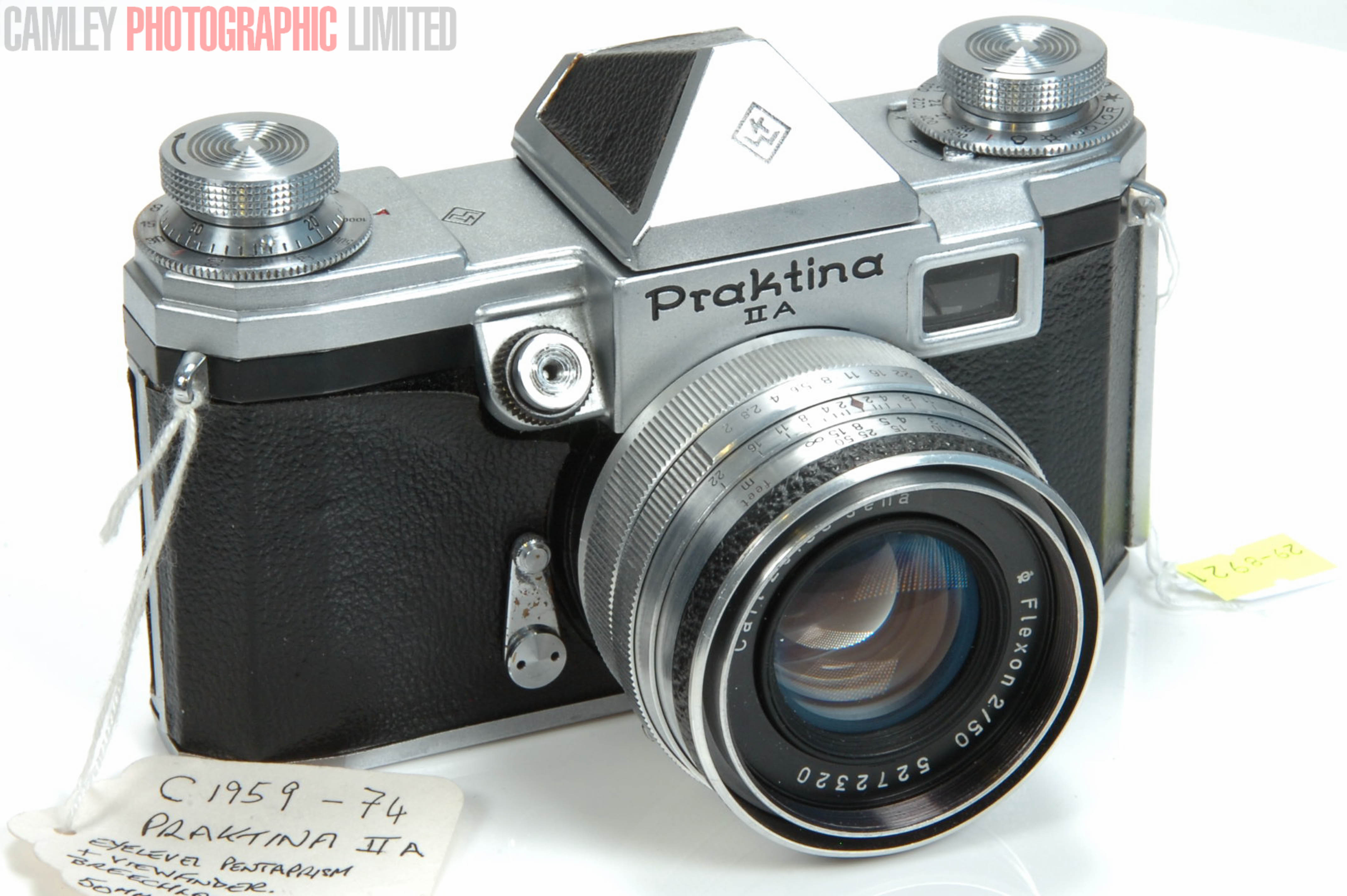 KW Praktina IIa SLR Camera /w 50mm f2 Flexon. Graded: LN- [#8921