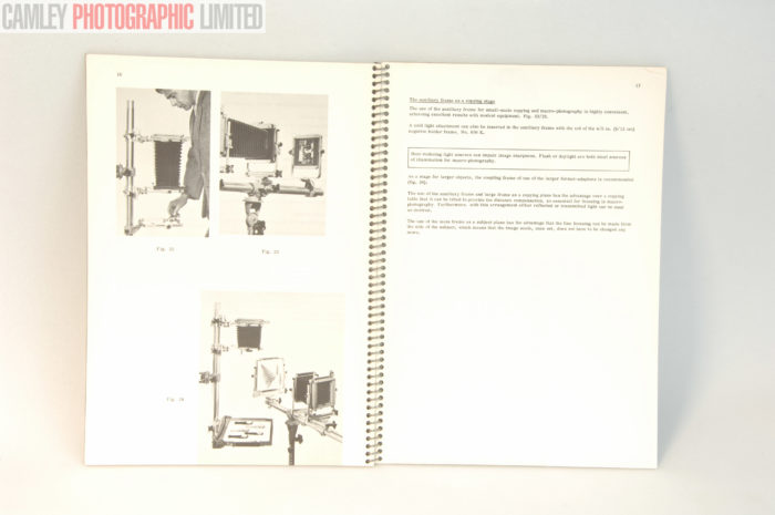 Sinar Norma 4x5 8x10 Monorail Camera Instruction Manual. Graded: BGN [#9604] - Image 3
