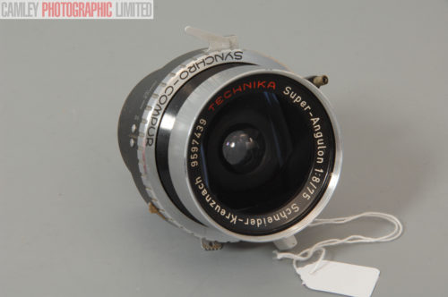 Schneider Linhof Super Angulon f8 75mm. Calibrated. Graded: EXC+ [#10372]