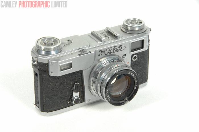 Kiev 4a Type 2 Camera w/ f2 53mm lens. Slow shutter (A85). Graded: AS-IS [#7775] - Image 3