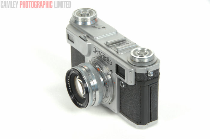 Kiev 4a Type 2 Camera w/ f2 53mm lens. Slow shutter (A85). Graded: AS-IS [#7775] - Image 12