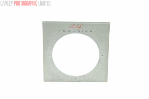Linhof Technika Lens Board. 93mm diameter. Graded: EXC- [#9107]