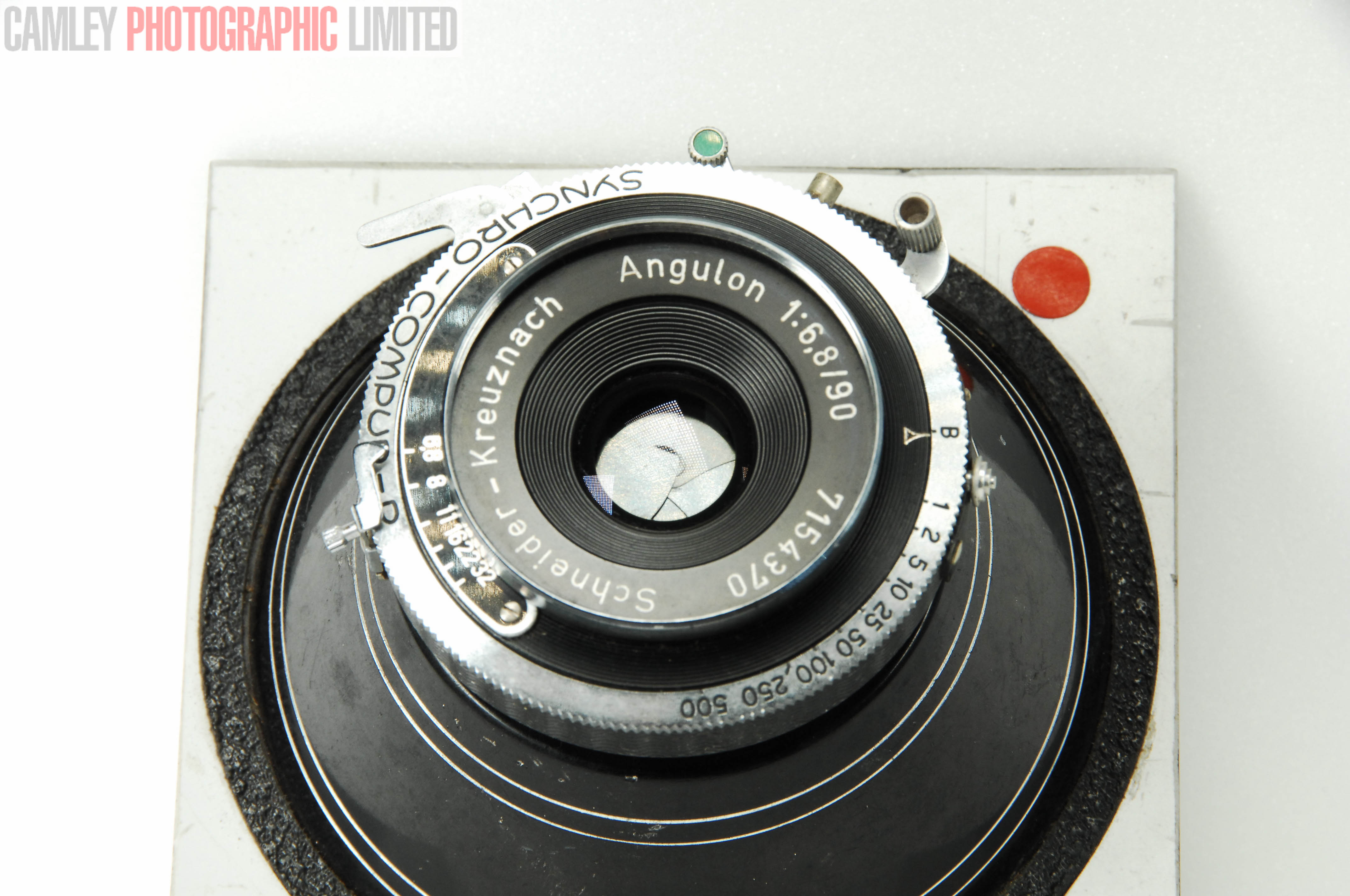 Schneider Angulon f6.8 90mm w/ MPP Lens Board & RF Cam. Graded