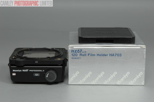 Mamiya RZ67 120 Roll Film Holder HA703 (524221). Graded: LN- [#10428]