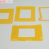 Sinar Masks Set of Four Transparent Yellow (534.16). Graded: AS-IS [#10360] - Image 2