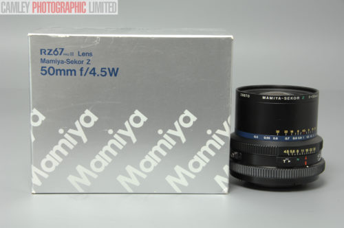 Mamiya RZ67 Pro 50mm f4.5 W Lens. Boxed & Pristine (28870). Graded: LN- [#10461]