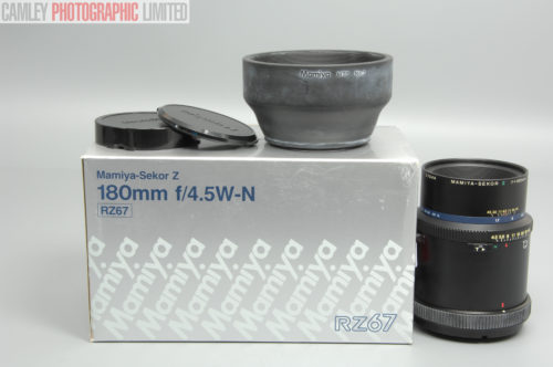 Mamiya Z RZ67 180mm f4.5 Lens. Boxed & Pristine (21044). Graded: EXC+ [#10459]