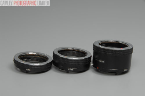 Panagor Extension Tubes for Olympus OM 12mm 20mm 36mm. Graded: EXC [#10585]