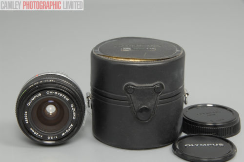 Olympus OM-System G.Zuiko Auto-W 28mm f3.5 Lens. Graded: EXC [#10526]