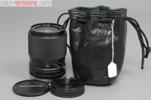 Olympus OM Auto Zoom 35-105mm f3.5-4.5 Lens and Pouch. Graded: EXC+ [#10530]