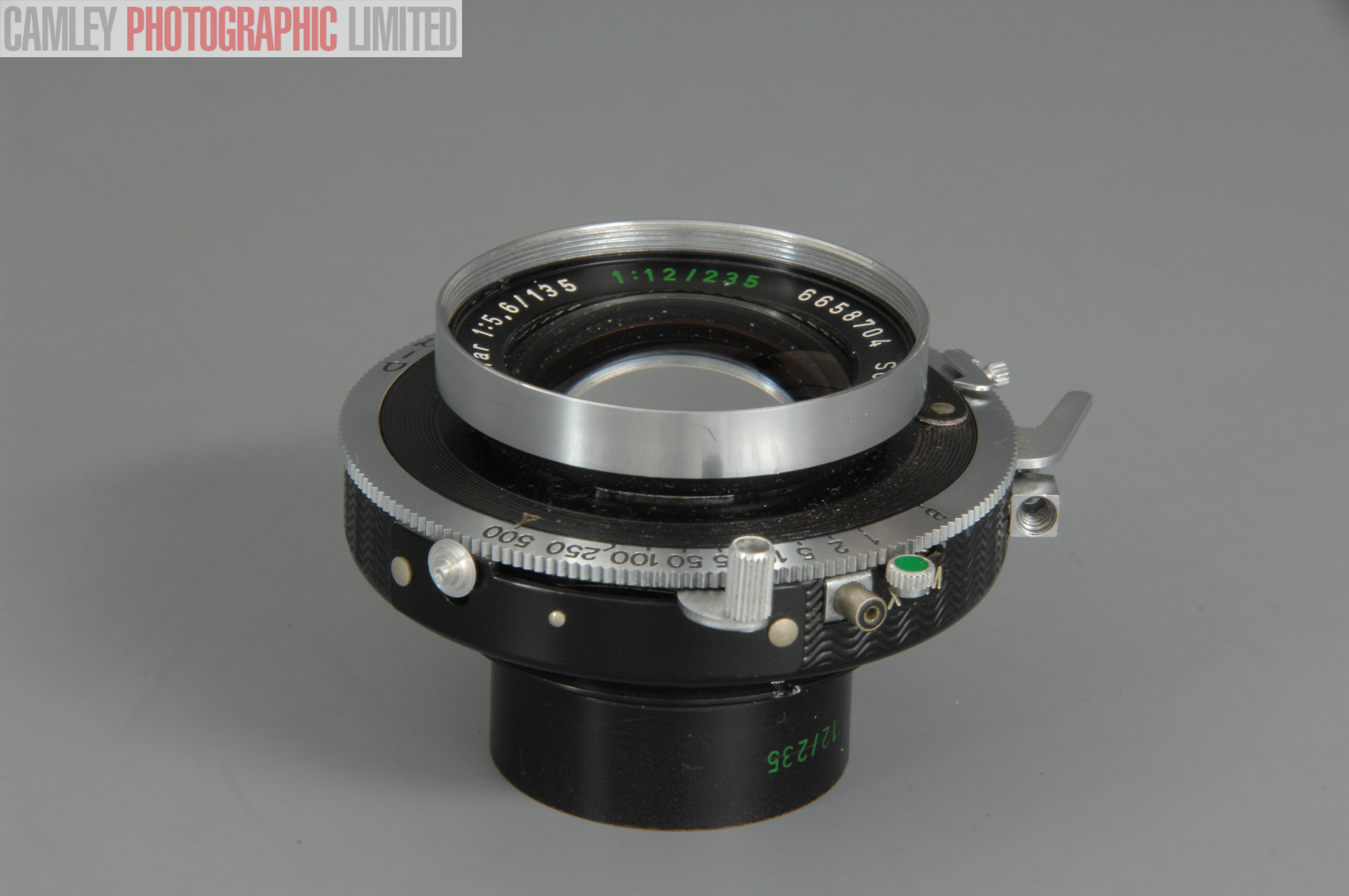 Schneider Kreuznach Symmar 135mm f5.6 Large Format Lens. Graded