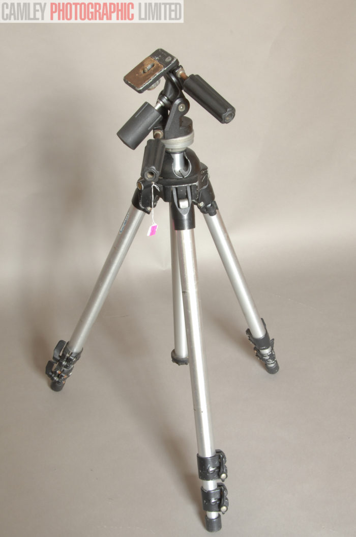 Manfrotto 455 Tripod w/ 141 3 Way Head (455). Graded: EXC- [#10666] - Image 3