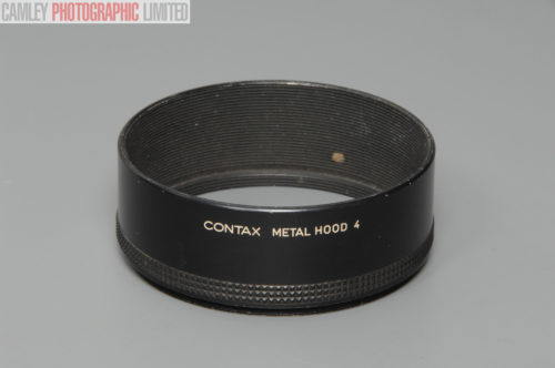 Contax Metal Lens Hood 4 Adapter Ring Not Included. Graded: EXC [#10635]