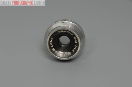 Wollenstack Enlarging Raptar f4.5 50mm Lens. 30mm thread. Graded: EXC [#10675]