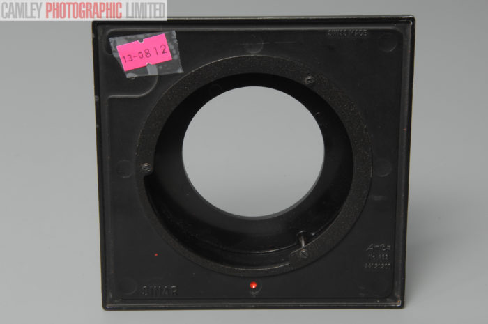 Sinar Large Format Copal #3 Top Hat Lens Board. Graded: EXC [#10812] - Image 2