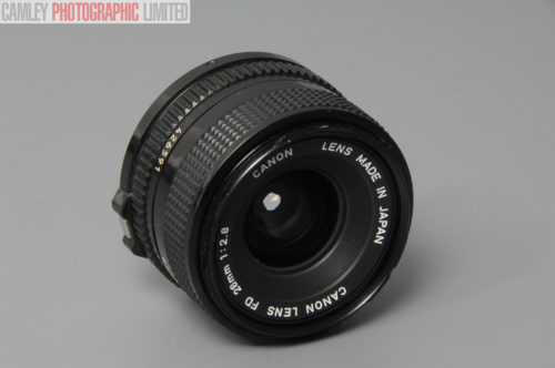 Canon FD f2.8 28mm Wide Angle SLR Lens. Nice condition. Graded: EXC [#10826]