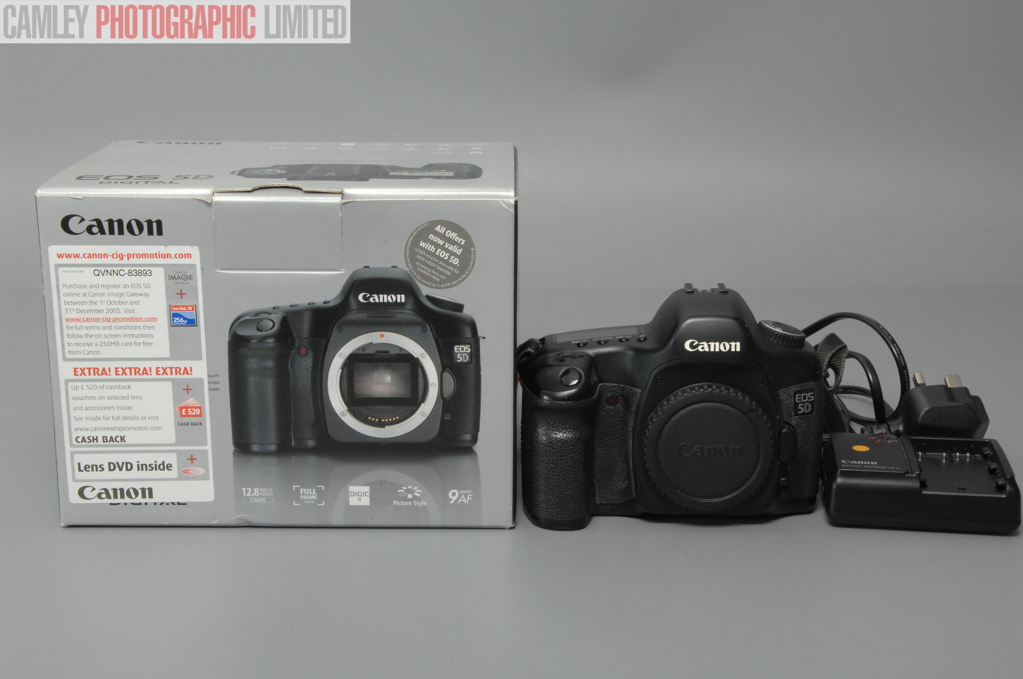 Canon EOS 5D Mk i DSLR Body 12.8MP. Boxed & Charger. Graded: EXC [#10912]