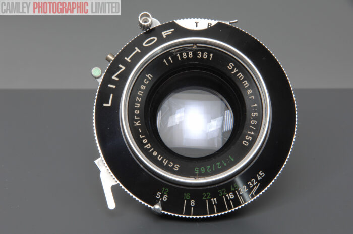 Linhof Schneider Symmar 150mm f5.6 Lens & #1 Shutter. Graded: EXC+ [#9981] - Image 6