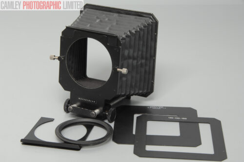Hasselblad Bellows Lens Shade w/ Masks and Ring (40676). Graded: EXC [#11017]