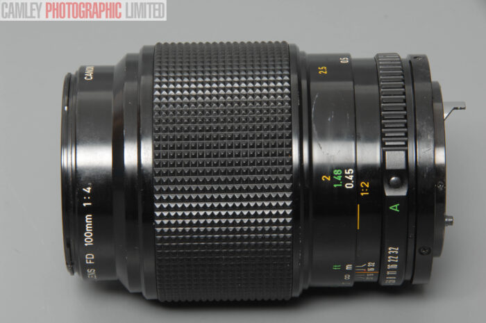 Canon FD Manual Focus 100mm f4 Macro Lens and caps. Graded: EXC+ [#11007] - Image 6