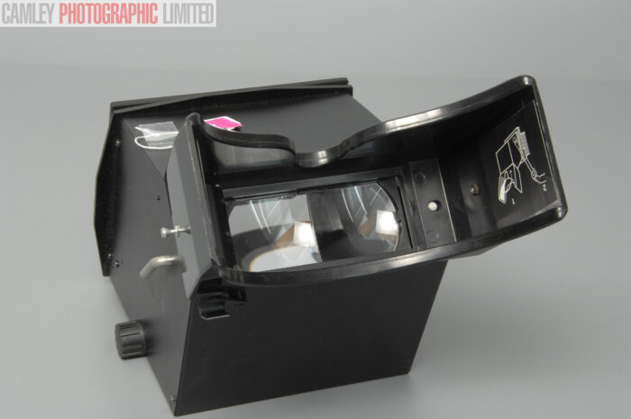 Sinar 4x5 Binocular Reflex Magnifier & Hood w/Magnifiers. Graded: EXC [#11084] - Image 4