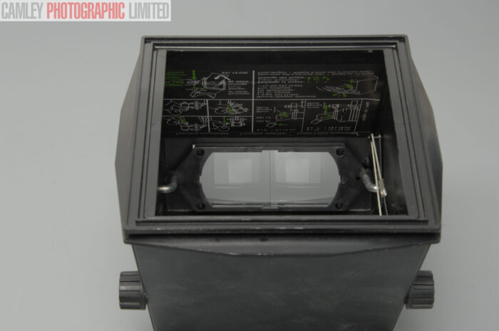 Sinar 4x5 Binocular Reflex Magnifier & Hood w/Magnifiers. Graded: EXC [#11084] - Image 5