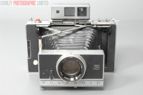 Polaroid Land 190 Instant Camera w/ Tominon 144mm f3.8. Graded: EXC- [#10969]