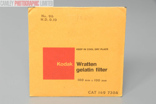 Kodak 0.1 ND 100mm Wrattan Gelatin Filter 1/3 Stop. Graded: LN- [#11028]