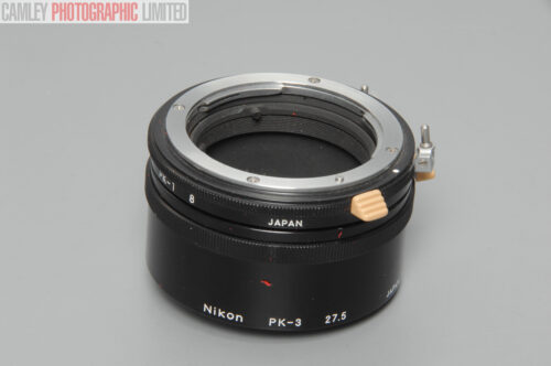Nikon PK-1 PK-3 8mm 27.5mm Extension Tubes for Macro. Graded: EXC+ [#11145]