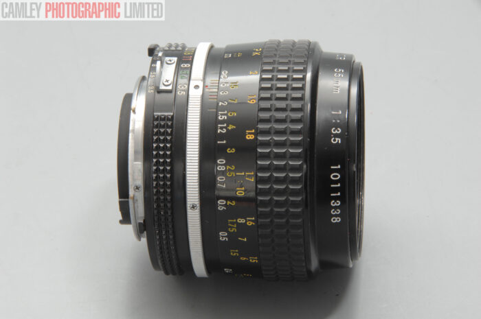 Nikon Micro-Nikkor 55mm f3.5 35mm AI Lens Macro (BC0 04 261). Graded: EXC- [#11137] - Image 5