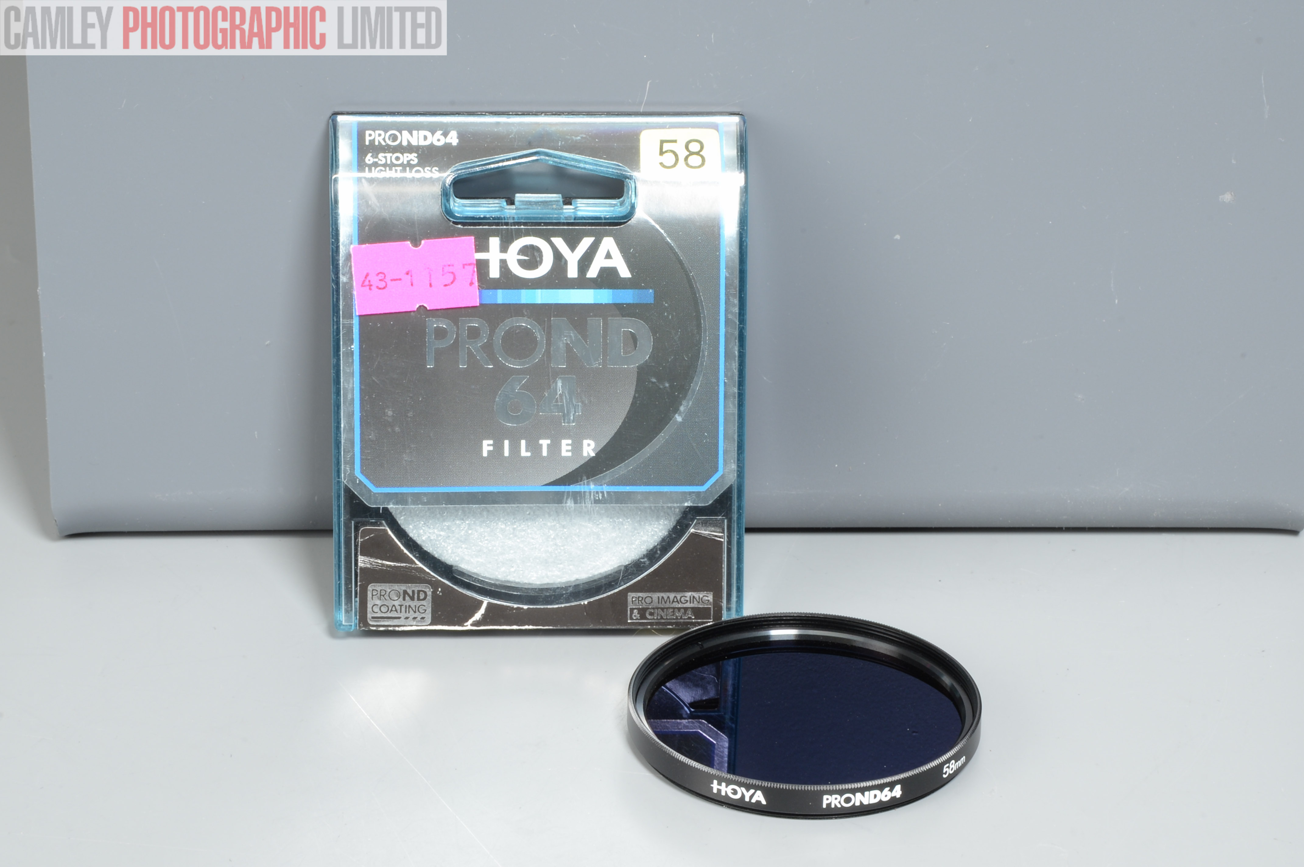Hoya Pro ND64 Neutral Density Filter 6 Stop 58mm. Graded: EXC+ [#11157]