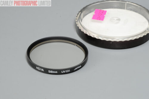 Hoya UV(0) 58mm Camera Lens Filter. Made in Japan. Graded: EXC+ [#11022]
