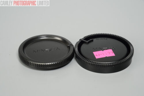 Minolta AF Rear Lens and Body Caps. For Sony Alpha. Graded: EXC+ [#11199]