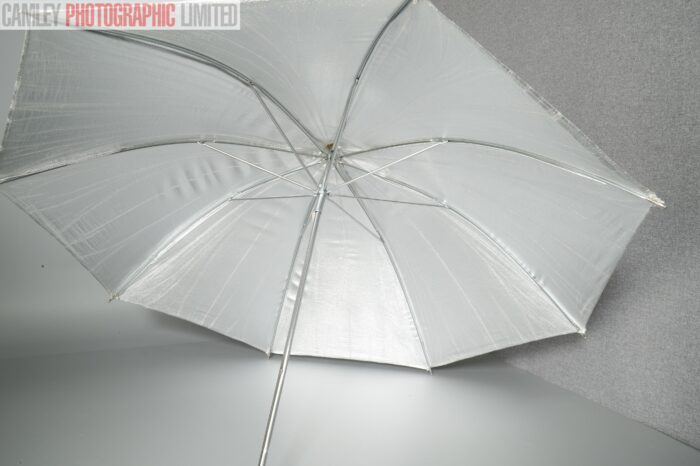 Pair of Portaflash Umbrellas: One White One Silver. Graded: EXC [#11242] - Image 3
