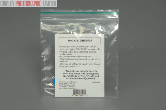 Mercury Replacement Battery for Rollei 35S (Weincell PX625) (MRB625). Graded: NEW [#90] - Image 4