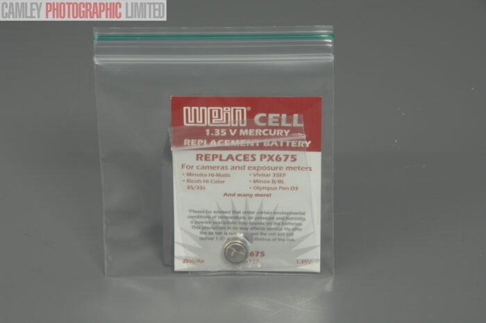 Mercury Replacement Battery for Minolta Hi-Matic 7sii (MRB675). Graded: NEW [#88] - Image 2