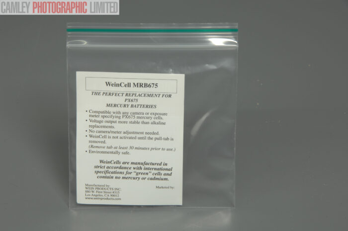 Mercury Replacement Battery for Minolta Hi-Matic 7sii (MRB675). Graded: NEW [#88] - Image 3